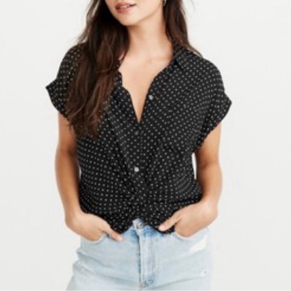 ABERCROMBIE button down blouse: small